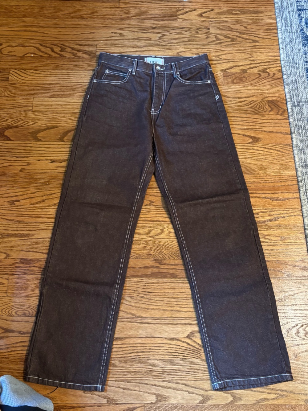 BDG Brown Contrast Stitch Skate Fit Jeans Men's 30x32 Straight Y2K Skater